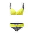 thumbnail image 2 of XIAOCHA Women's High Waist Push Up Padded Bikini Set Two Piece Tankini Swimsuit Bathing Suit, 2 of 4