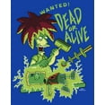 thumbnail image 2 of Men's The Simpsons Bart and Sideshow Bob Wanted! Dead or Alive Graphic Tee Royal Blue Small, 2 of 4
