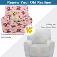 thumbnail image 4 of HELLHERO 4 Pcs Highland Cattle Heart Recliner Slipcovers, Anti Stain Reclining Couch Covers Washable Non Slip Recliner Sofa Slipcover for Home Living Room, 4 of 8
