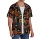 thumbnail image 2 of Fotbe Sunflower Rooster Camisa Estampada de Manga Corta para Hombre, Casual de Verano, Estilo Playero, Sin Arrugas-Medium, 2 of 5