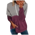 thumbnail image 1 of Suéter suelto de manga larga con cuello redondo y estampado degradado para mujer de otoño Pompotops  FGAJ7406, 1 of 6