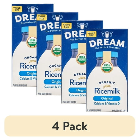 (4 pack) Rice Dream Organic Original Rice Drink, 64 Fl. Oz.