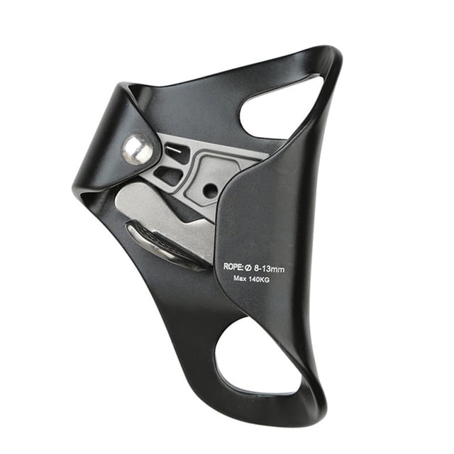 Soidarity Pecho Ascender Heavy Duty Profesional Reutilizable Deporte al aire libre Montañismo Cueva Exploración Ascenders Equipment Escalada Negro Soidarity OD022233-03