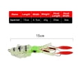 thumbnail image 2 of 20g/60g 150mm Hot Portable Artificial Glow Fishing Tackle Squid Skirt Lure long tail Saltwater Octopus Bait hook COLOR I - WITHOUT HOOK, 2 of 8