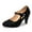 Black Lace, variant on Mary Jane Shoes Women Oxford Pumps - Cute Low Kitten High Heels - Retro Vintage Shoes for Women 1950s Mary Janes Round Toe Shoe with Ankle Strap - Women Dress Shoes