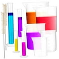 thumbnail image 5 of Raindrops Lab Beakers Set with Clear Plastic Graduated Cylinders for Liquid Measuring, Ideal for Students, 13 Pieces, 5 of 8