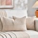 thumbnail image 1 of Chenchen 2 Packs Tan Lumbar Decorative Throw Pillow Covers 16x28 Inch for Living Room Couch Bed Sofa, Boho Home Decor, Soft Striped Corduroy Rectangle Accent Beige Cushion Case 40x70 cm, 1 of 1