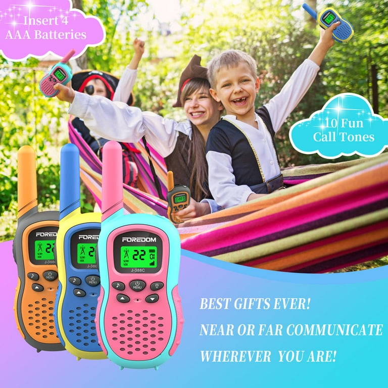 FOREDOM J388C Walkie Talkies for Kids Long Range with FOREDOM J388C Walkie Talkies for Kids Long Range with
