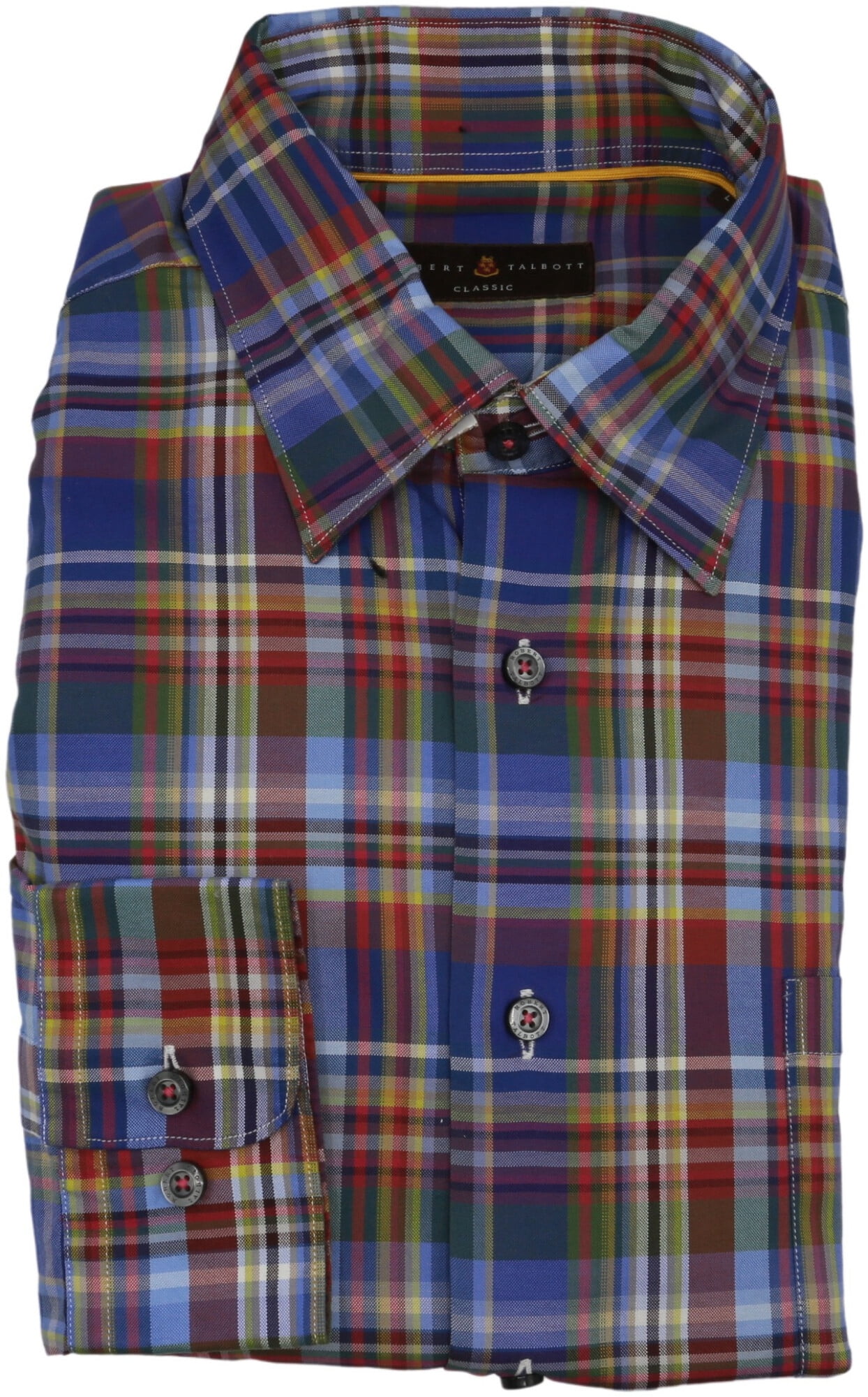Robert Talbott Men's Blue / Red Green 