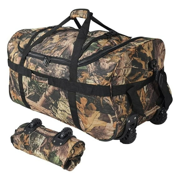 85L/120L/140L Foldable Duffle Bag with Wheels, Large Travel Duffel Bag