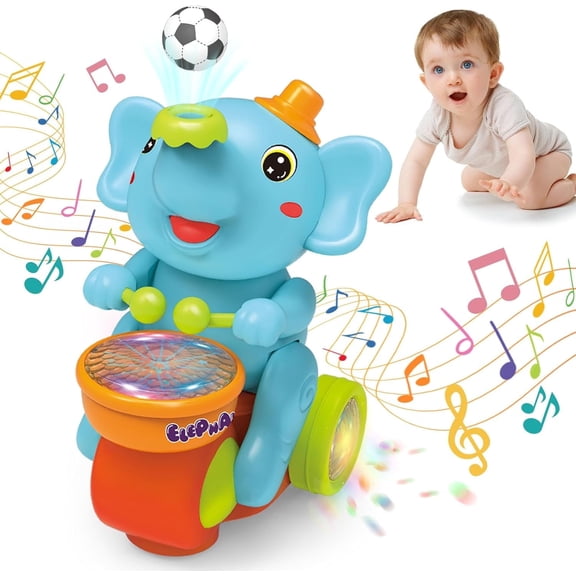 Baby Toys 6-12 Months,Musical Crawling Toys for 6 7 8 9 10 11 12 Months, Birthday Toy Gifts for 1-2 Year Old Toddler Boy Girl