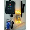 thumbnail image 4 of Mistaha Outdoor Solar Powered LED Umbrella String Lights with 8 Modes and Remote Control - Warm White Lighting for Beach Sunshade Canopy Camping Tent, USB and Solar Powered, 104 LED Beads, IP67, 4 of 7