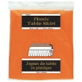 thumbnail image 2 of Orange Plastic Table Skirt, 14ft, 2 of 3