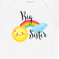 thumbnail image 4 of Inktastic Big Sister- sun and rainbow Girls Baby Bodysuit, 4 of 5