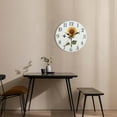 thumbnail image 4 of Rbaofujie Modern Wall Clock 30cm European Retro Rustic Sunflower Wall Clock Home Living Room Decoration Wall Clock Classroom Decorations Multicolor, 4 of 5
