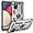 Silver, variant on for Samsung Galaxy A03S Case with Slide Camera Cover HD Screen Protector [Military Grade 16ft. Drop Tested] Magnetic Ring Holder Kickstand Protective Phone Case for Samsung Galaxy A03S, Black