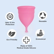 Pee Safe Reusable Menstrual Cup with Medical Grade Silicone for Women – Large(Pack of 1)