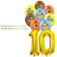 thumbnail image 3 of Decoración de fiesta de cumpleaños con temática de dibujos animados, suministros de decoración de pasteles, pancarta de números, Fondo de globos, regalo de Baby Shower, 3 of 5