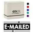thumbnail image 2 of Printtoo E-Mailed Self Inking Rubber Stamp Pre-Inked Office Stamp- Home Office Business Stationery, 47 x 20 mm Blue, 2 of 7