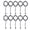 Black, variant on 10pcs Wooden Rosary Jesus Imprint Catholic Unisex Style Natural Wooden Bead Cross Rosary Necklace Jewelry for Men Women Beige (16.5 inches / 41.9 cm)