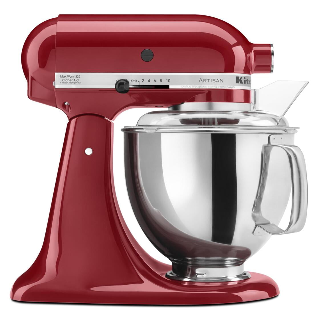 KitchenAid Artisan Series 5-Quart Tilt-Head Stand Mixer, Red (KSM150PSER)