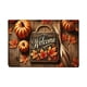 thumbnail image 2 of Felpudo de Entrada con Hoja de Arce | Felpudo de Calabaza para Halloween y Acción de Gracias | Alfombra Multicolor de Poliéster de 40X60 Cm, 2 of 6