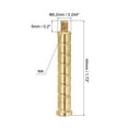 thumbnail image 2 of Uxcell 100 Grain Archery Arrow Insert 0.244 Inch Brass Arrow Weight Bolt for Field Points Shaft, 12 Pack, 2 of 5