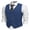 Royal Blue, variant on Men's Formal Waistcoat Regular Fit Business Dress Vest 4 Button