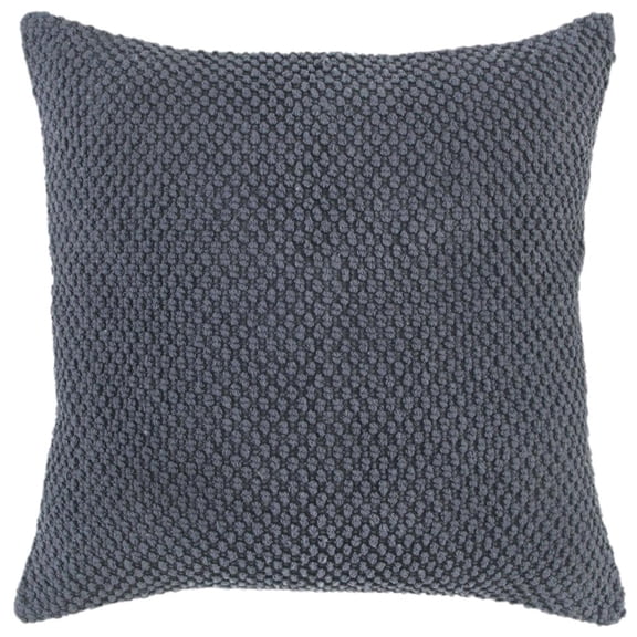 Rizzy Home Cotton Nubby Solid Gray 20"X20" Pillow Cover 2 Pack