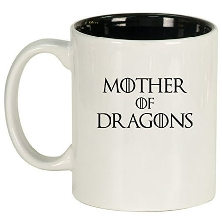 - Ceramic Coffee Tea Mug Cup Mother Of Dragons (White)