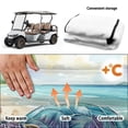 thumbnail image 6 of Pzuqiu Golf Cart Seat Non-slip, Compatible with Sports Summer, Golf Cart Seat Covers Fit for Club Car EZGO TXT RXV, Turtle and Starfish Pattern, 6 of 9