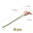 20 Pcs Artificial Calla Lily Flower,Bridal Bouquets,Fake Latex Flowers