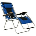 thumbnail image 6 of Costway Padded Zero Gravity Lounge Chair Oversize Folding Adjustable Blue, 6 of 6