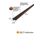 thumbnail image 3 of M-D Building Products 31977 36 In. Forest Brown Aluminum CINCH® T-Molding w/ Snaptrack, 3 of 8