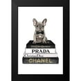 thumbnail image 2 of Amanda Greenwood 13x18 Black Modern Framed Museum Art Print Titled - Black Frenchie Bookstack II, 2 of 5