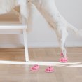 thumbnail image 4 of Raindrops 4Ud Sandalias Para Mascotas De Malla Ventilada Con Suela Flexible Color Rosa, 4 of 6