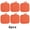 Orange, variant on Square Quilted Pot Holders, 7x7 inch Heat Resistant Cotton Potholders with Hanging Loop, Non-Slip Hot Pads for Kitchen Cooking Baking, Multi Colors