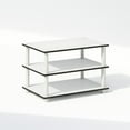 thumbnail image 2 of Furinno Just 3-Tier Toolless Multipurpose Printer Stand Display Storage Shelf, White w/White Tube, 2 of 6