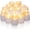 A-White Shell, variant on WYSHOP 6H Timer Ivory Flameless LED Votive Tealights, 12 Pack | Auto 6h on/18h off cycle, warm white glow, pre-installed high-capacity batteries, smoke & wax free, for wedding centerpieces