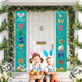 thumbnail image 1 of LSLJS Easter Panneau de Porche Joyeux Easter Bannière Murale Intérieure Extérieure Hanging Flag Banners, Easter Garden Flag, 1 of 4
