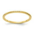 thumbnail image 1 of 14K Gold 1.2mm Twisted Wire Pattern Stackable Band - Size 9.5, 1 of 3
