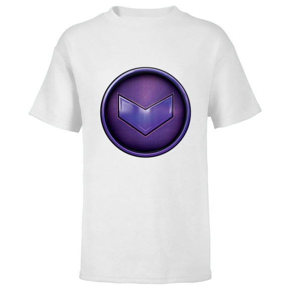Marvel Hawkeye Kate Bishop Purple Arrow Icon - Short Sleeve T-Shirt for Kids - Customized-White