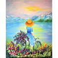 thumbnail image 1 of 40x50cm pintura al óleo sin marco por números DIY bicicleta chica imagen Craft Kit Decoración Tmvgtek decoración de arte en el hogar, 1 of 9