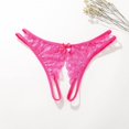 thumbnail image 2 of Seductiva Clearance Women's Cotton Bikini Panties Women's Underwear Open Files Large Size T Shaped Lace Women's Underwear Floral Lace Underwear Breathable Thong, 2 of 6