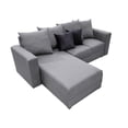 thumbnail image 4 of Sala Esquinera Modular El Bazar Store Lombar Gris Plata 220 x 160 cm, Tela Lino nacional, 4 of 5