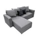 thumbnail image 4 of Sala Esquinera Modular El Bazar Store Lombar Gris Plata 220 x 160 cm, Tela Lino nacional, 4 of 5