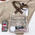 thumbnail image 4 of LinYooLi Sac Bandoulière Transparent en PVC Approuvé pour Stade Sac de Courses Transparent Guitare Grand Sangle Mode Décontractée pour Événements Festivals, 4 of 6