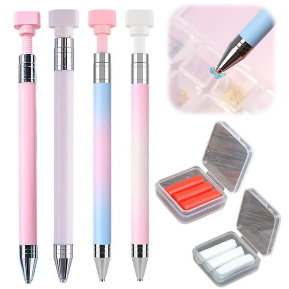 Rhinestone Picker Tool Diamond Art Refillable Wax Pen for Diamond Painting Nail Dotting Tool