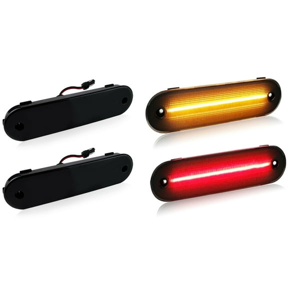 FOR MAZDA MX-5 MIATA 1990-2005 LED Smoked Bumper Side Marker Light Front Rear 4pcs