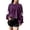 Purple, variant on Halloween Women's Hoodless Sweatshirt Witch Design Long Sleeve Pullover For Season And Everyday Wear Cute Shirt